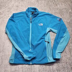 North‎ Face Jacket Womens S/P Blue Summit Series Windstopper Hiking Full Zip
